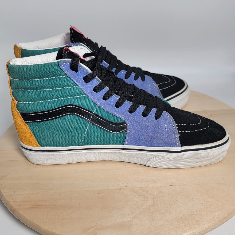 Vans SK8 Hi Multi Color Mix & Match Shoes Sneakers Men Size 8.5 (Read) - Picture 6 of 11